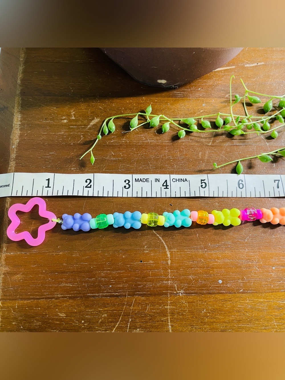 3pc rainbow gummy bear lariat drop star necklace cuff earring nail art - Picture 5 of 11